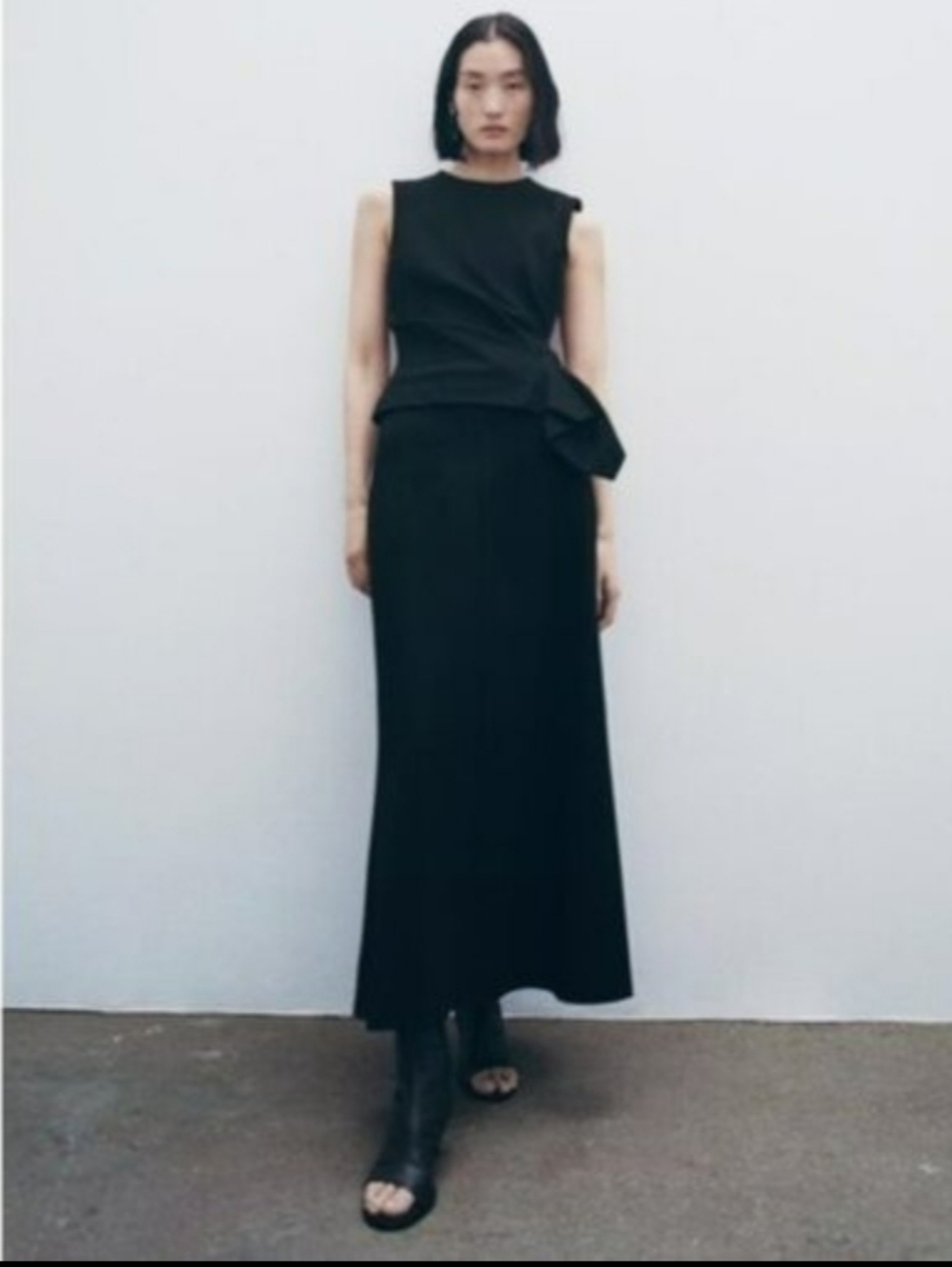 ZARA LAYERED MIDI SKIRT